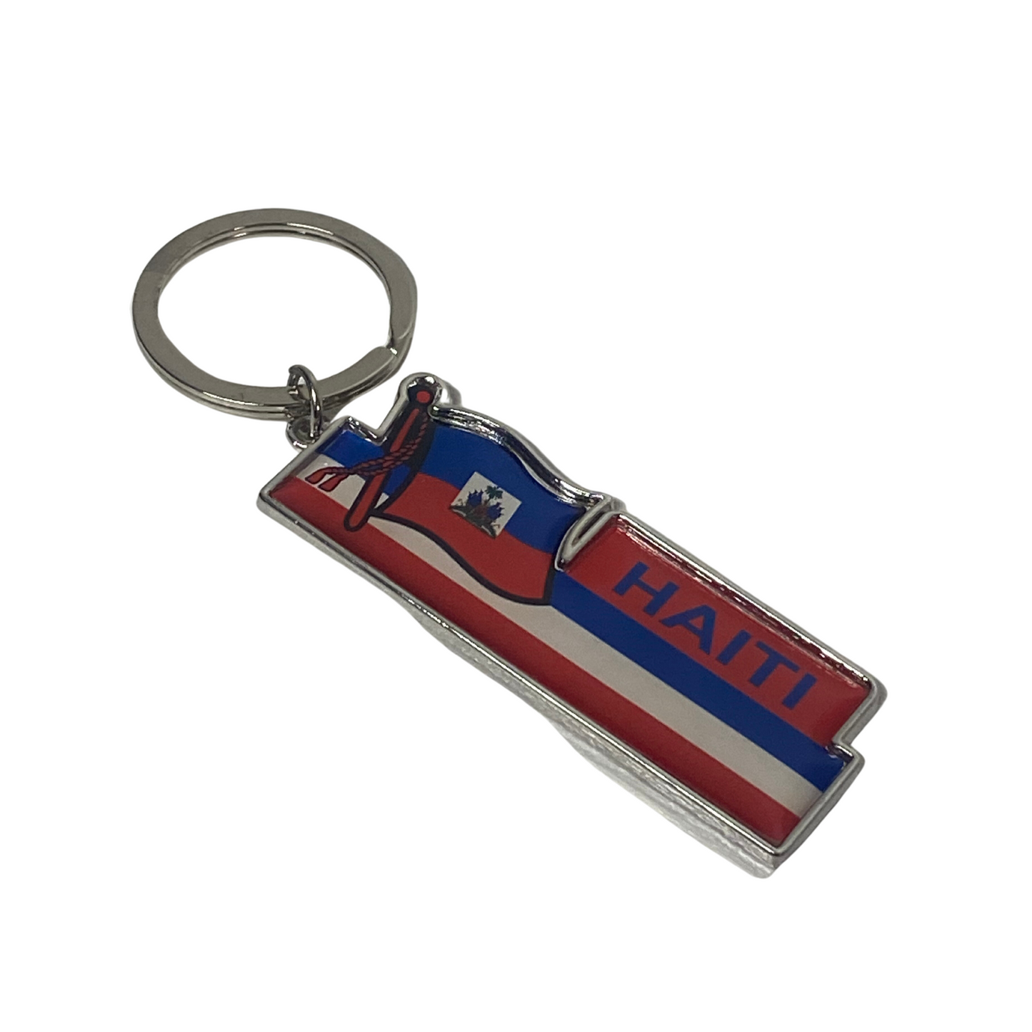 Haiti Flag Keychain