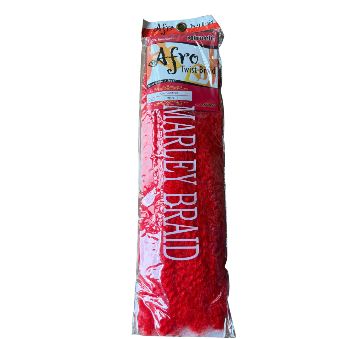 Afro Twist Braid Color Red Marley Braid