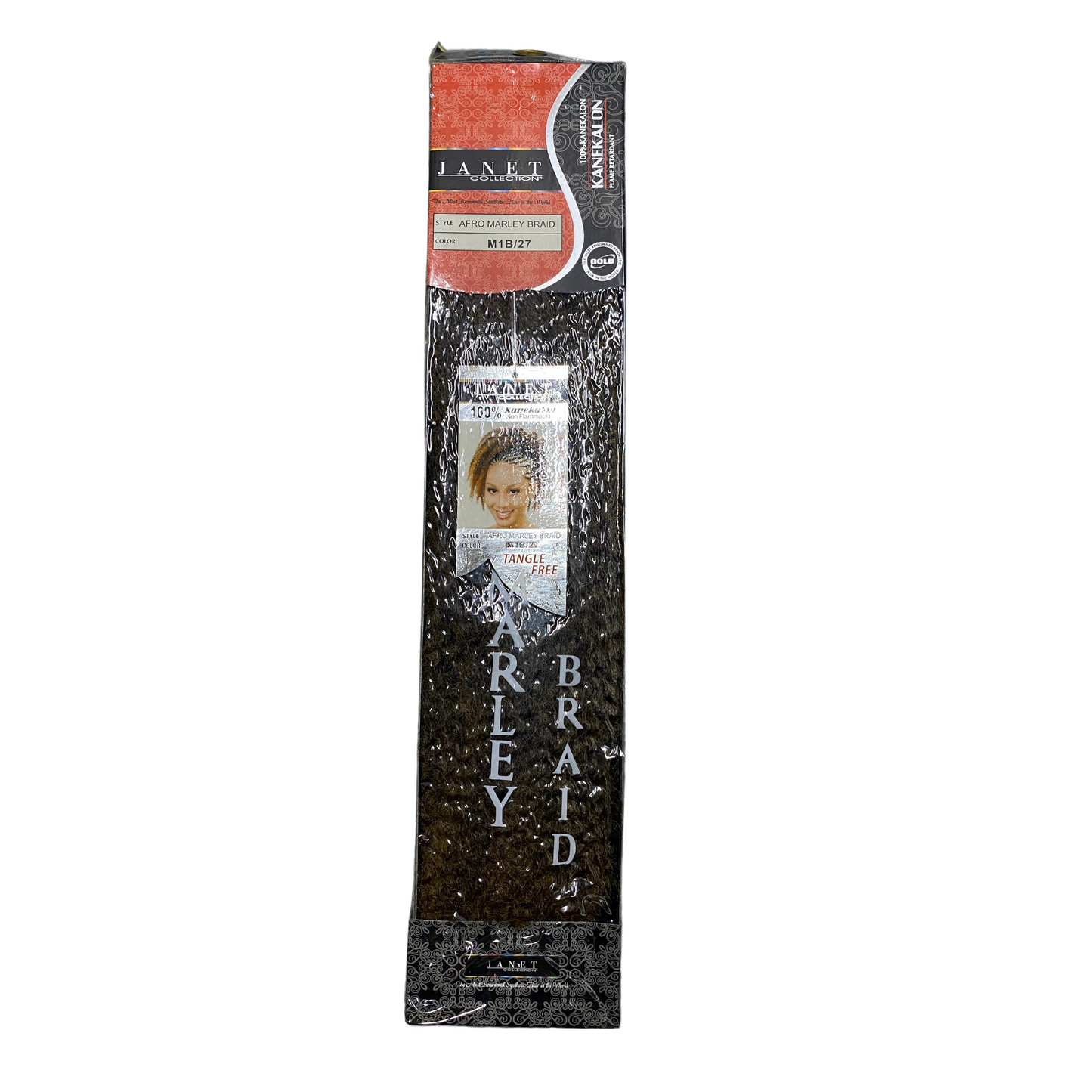 Janet 100% Kanekalon Afro Marley Braid Color M1B/27