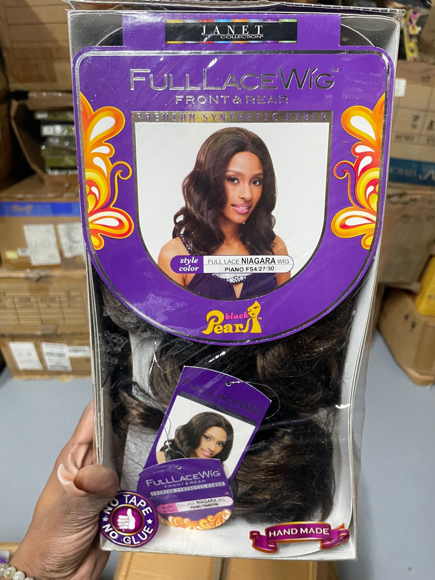 Janet Full Lace Niagara Wig Front & Rear Color FS4/30