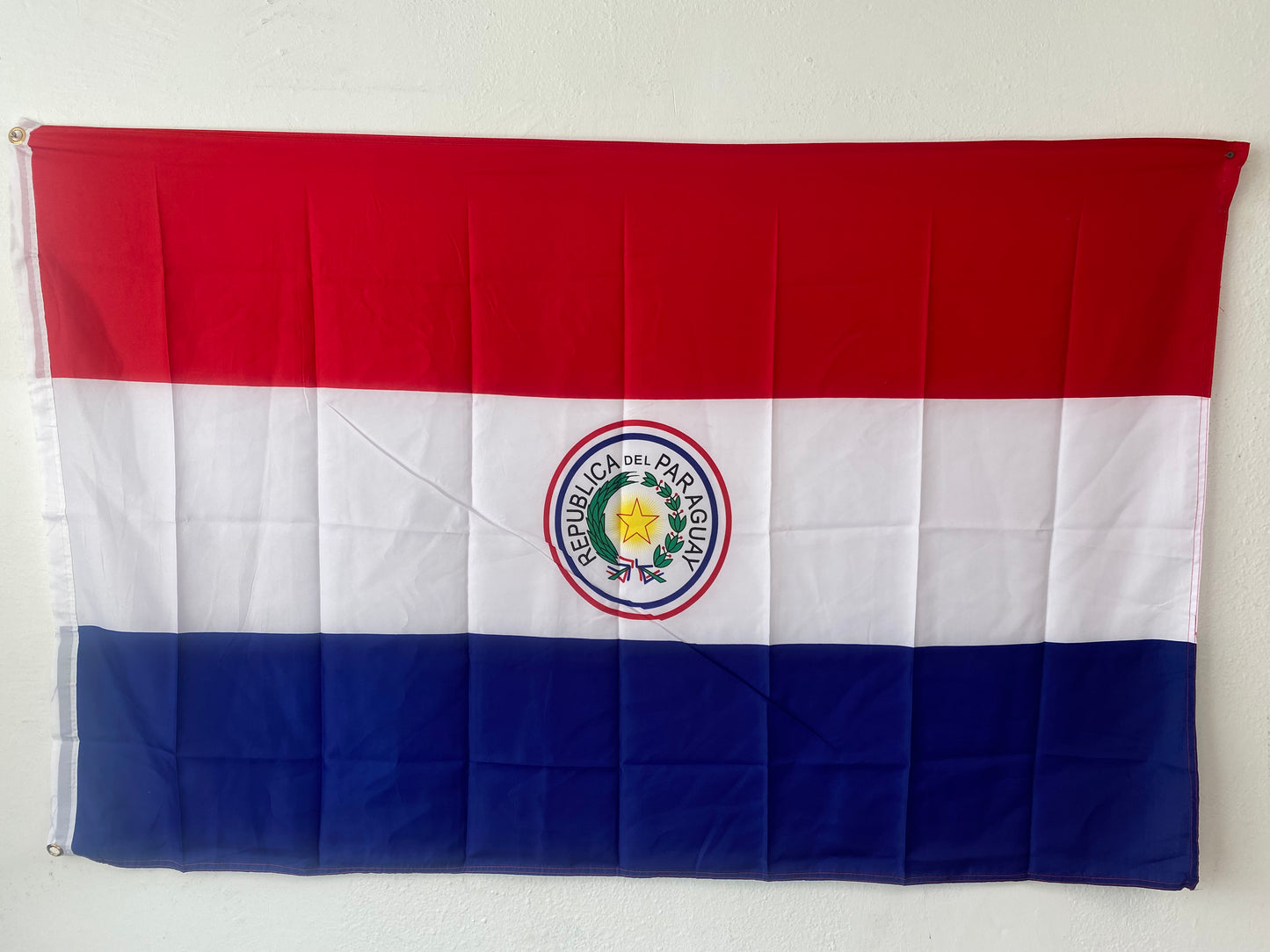 Paraguay Flag with Brass Grommets