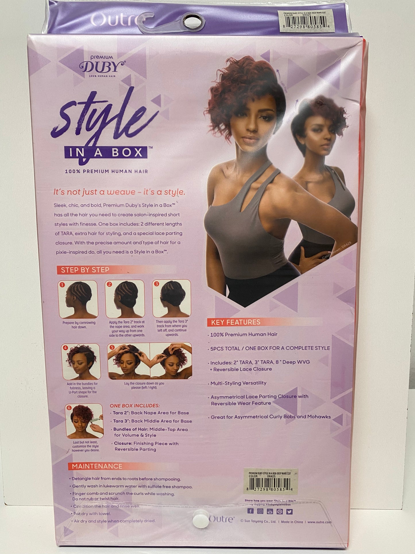 Outre Style In A Box Deep Wave Cut 8" 100% Human Hair