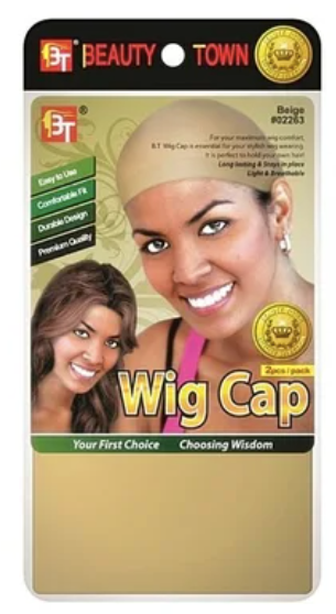Beauty Town Wig Caps Black 2 Pack