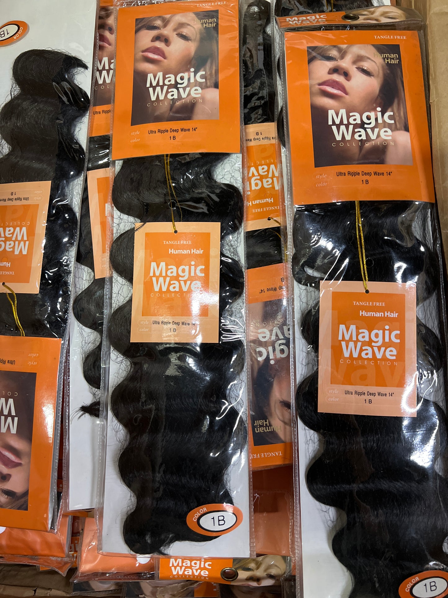 Magic Wave 100% Human Hair 14'' Color 1B