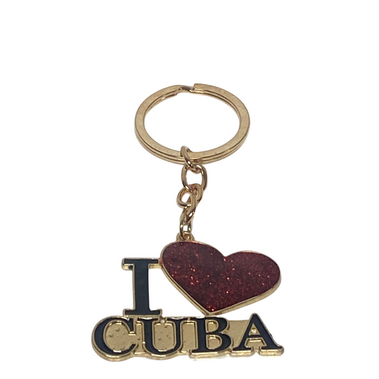 I Love Cuba Keychain