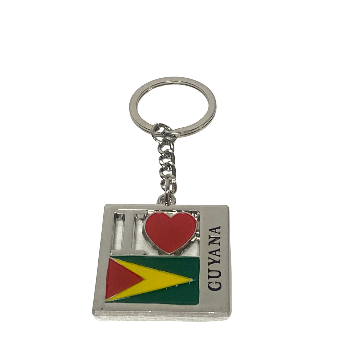 I Love Guyana Keychain