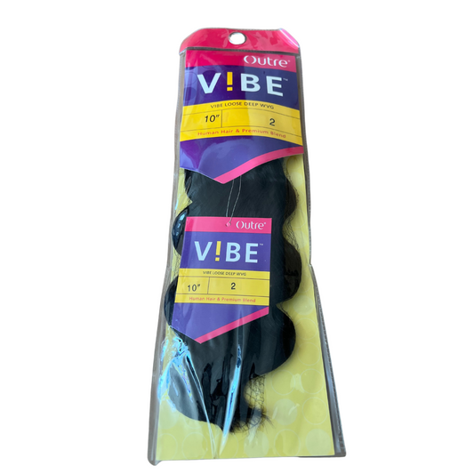 Outre Vibe 10" Human Hair Color 2 Deep Wave