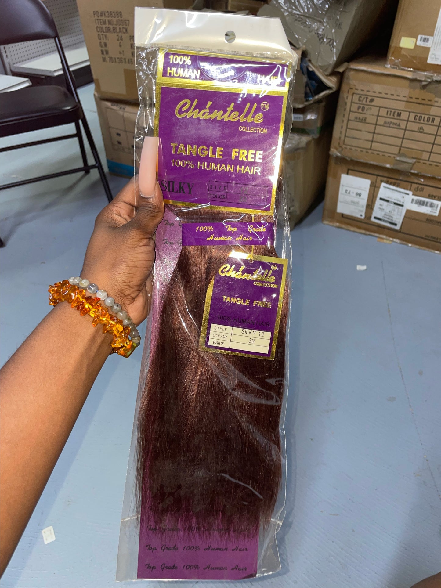 Chantelle 100% Human Hair 12'' Color 33