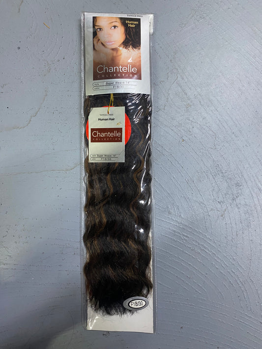 Chantelle 100 % Human Hair Super Weave 14'' Color F1B/30