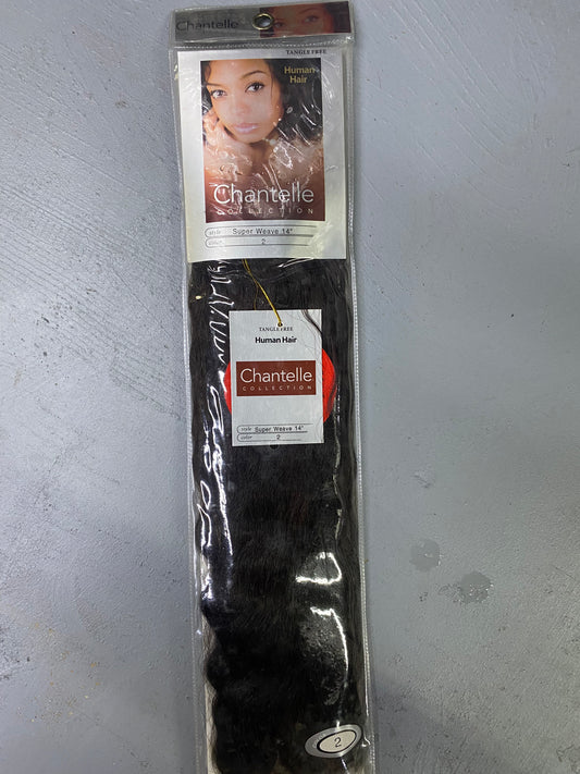 Chantelle 100% Human Hair Super Weave 14'' Color 2