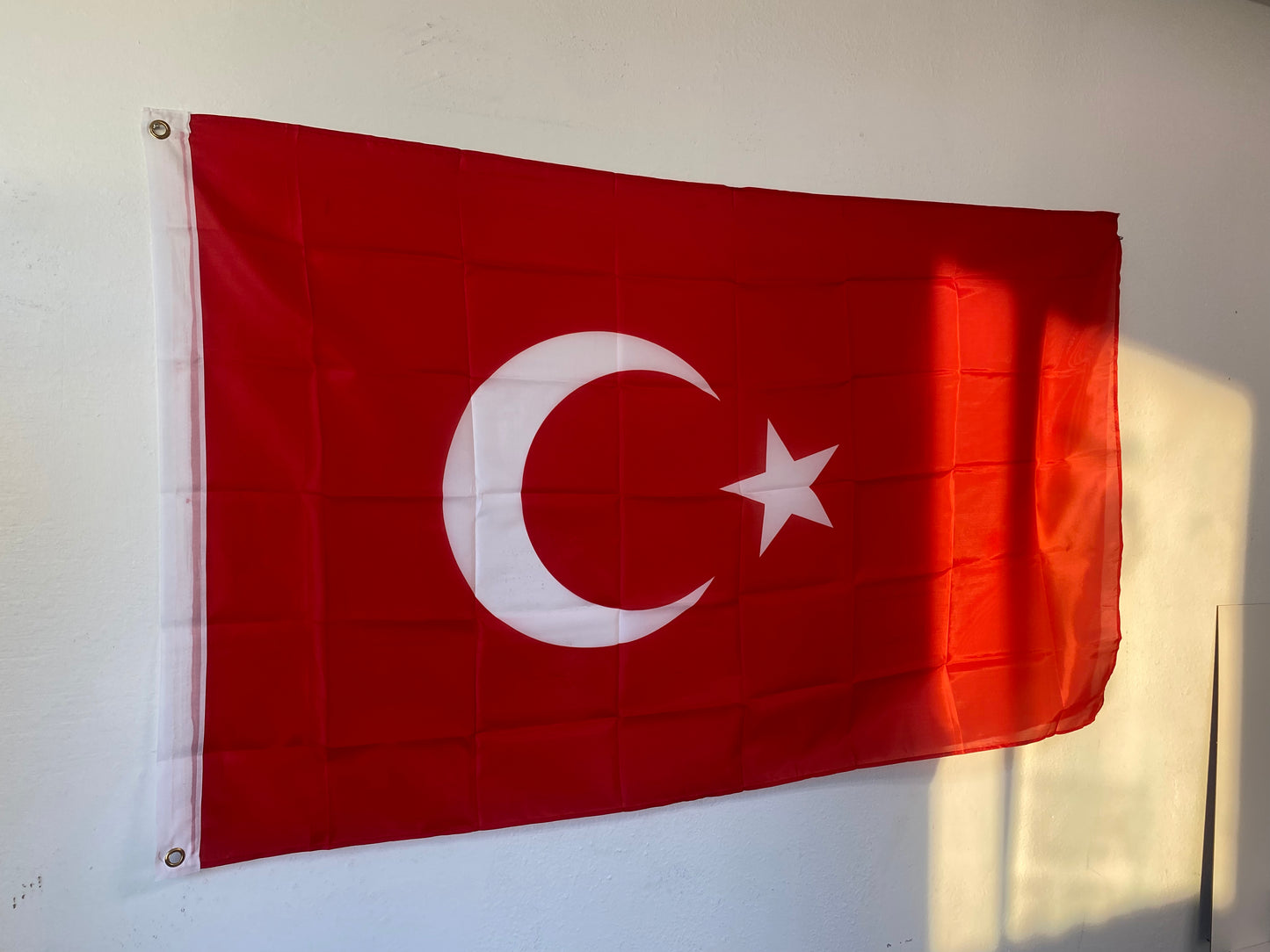 Turkey Flag with Brass Grommets