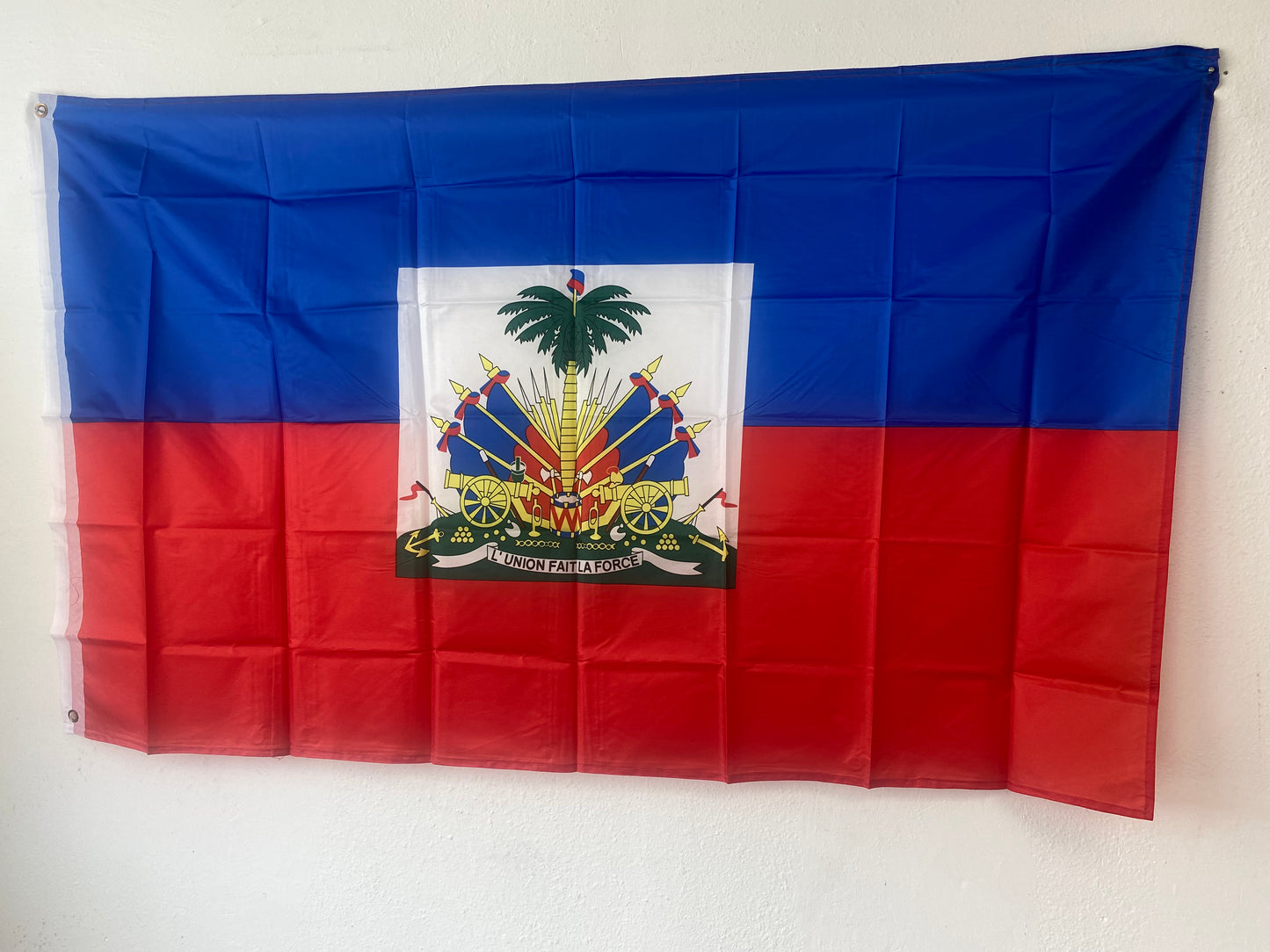 Haitian National Flags with Brass Grommets