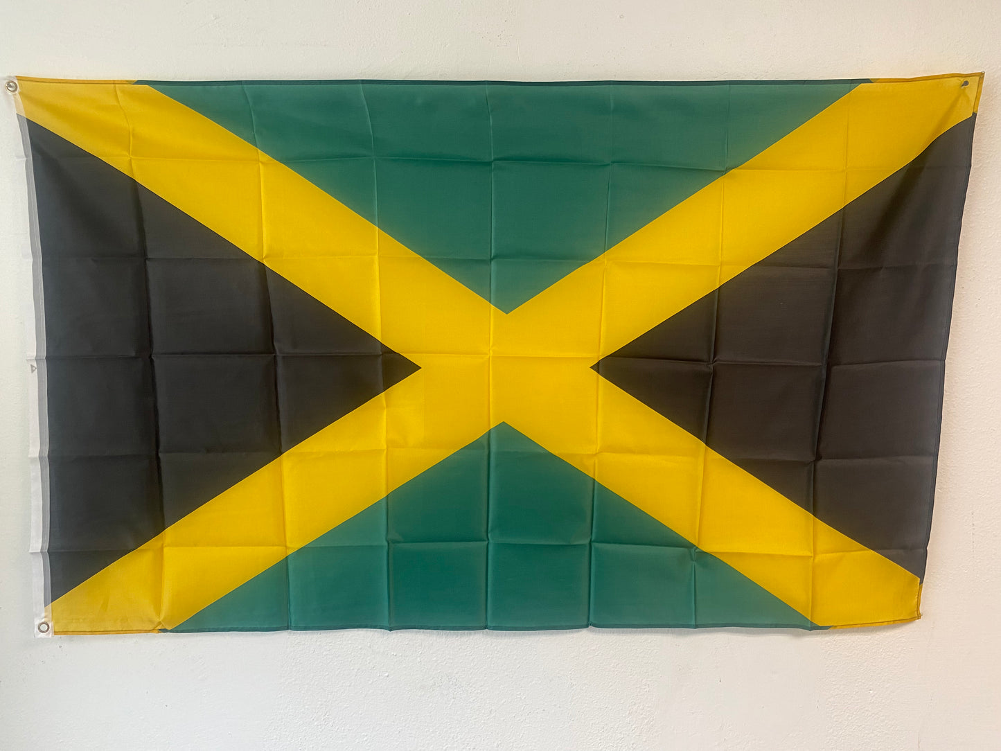 Jamaican Flag with Brass Grommets