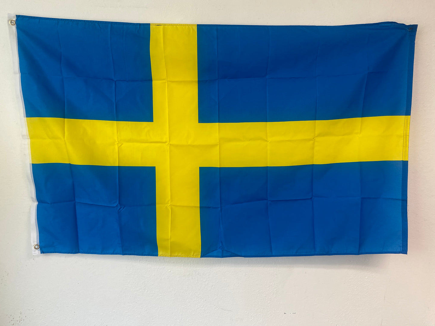 Sweden Flag with Brass Grommets