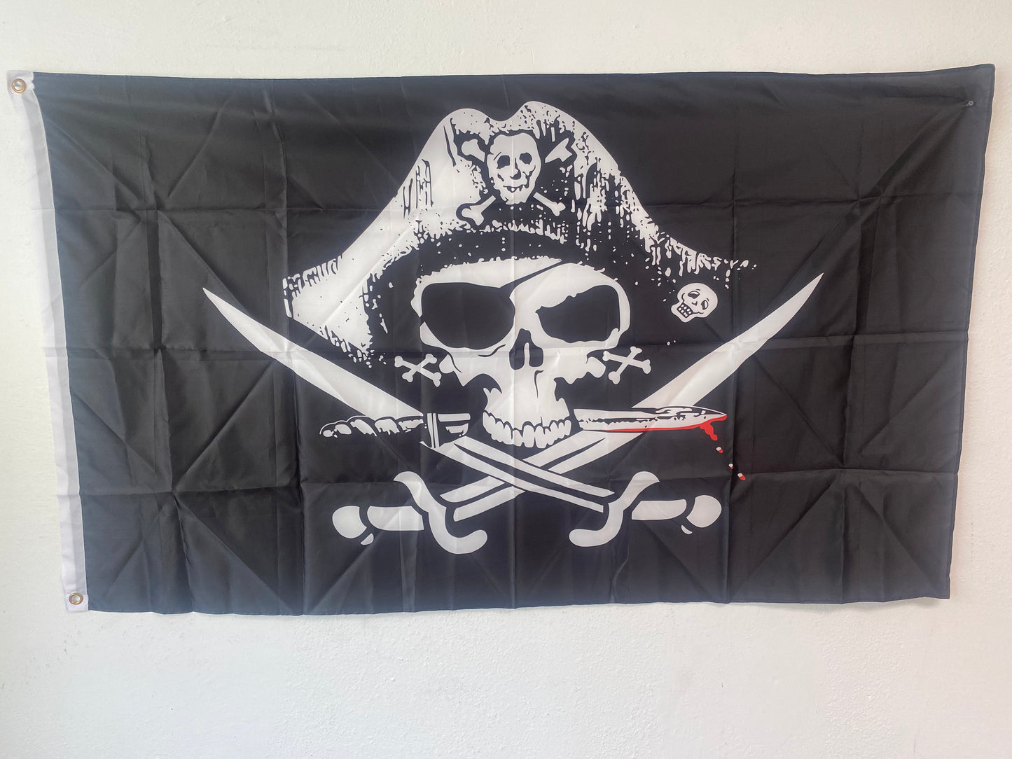 Pirate Flag with Brass Grommets