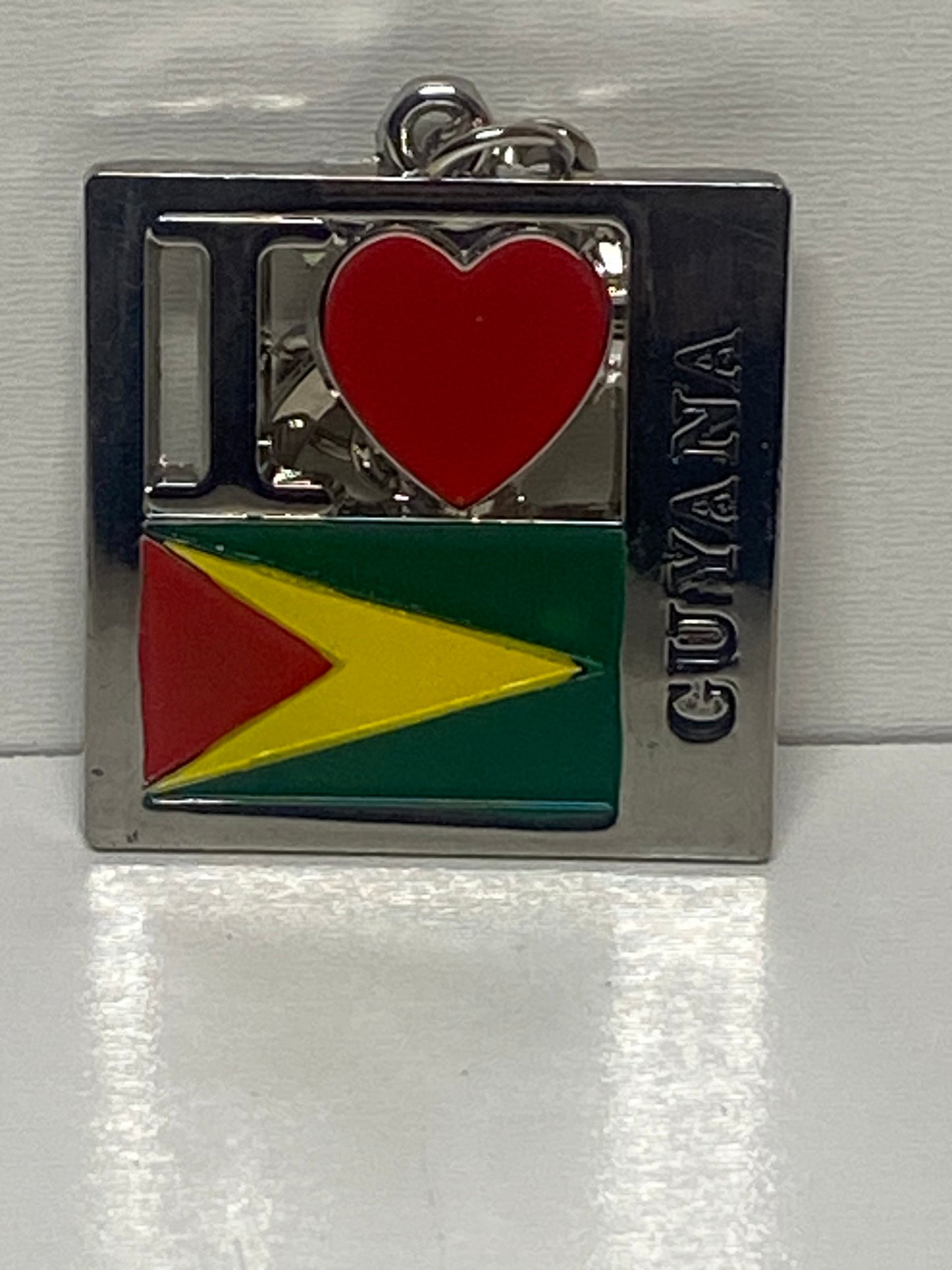 I Love Guyana Keychain