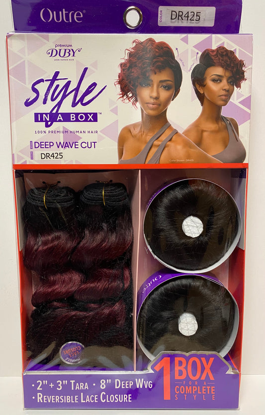 Outre Style In A Box Deep Wave Cut 8" 100% Human Hair