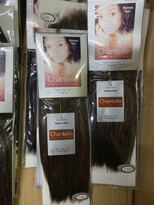 Chantelle New Yaki 10'' F1B/30 100% Human Hair