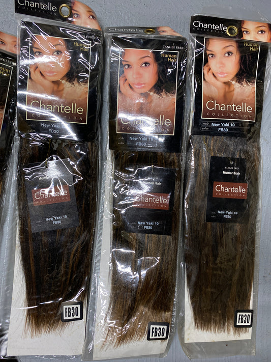 Chantelle New Yaki 10 Color FB30 100% Human Hair