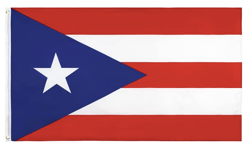 Puerto Rico Flag with Brass Grommets