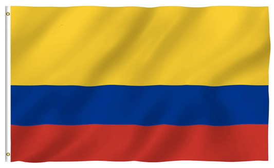 Colombia Flag with Brass Grommets